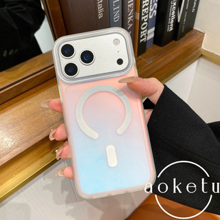 Thích hợp cho vỏ điện thoại Apple 17 Promax vòng hút từ tính laser cực quang đổi màu iPhone 16 cứng 16 / 15 / 14 / 13 bao gồm tất cả vỏ bảo vệ chống rơi