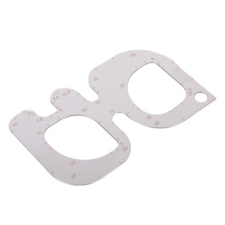 Thước kẻ thủ công bằng da chống trượt HL Mẫu góc tròn bằng thép không gỉ dành cho công việc và dự án cắt da chính xác