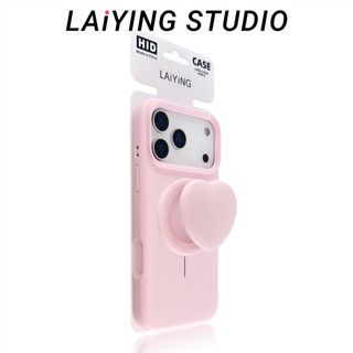 Silicon lỏng Vòng mịn Tình yêu Giá đỡ từ tính Vỏ điện thoại di động Áp dụng iPhone17 16 15 14 13 12 11 Pro Max Bảo vệ Camera chống sốc Vỏ mềm chống rơi
