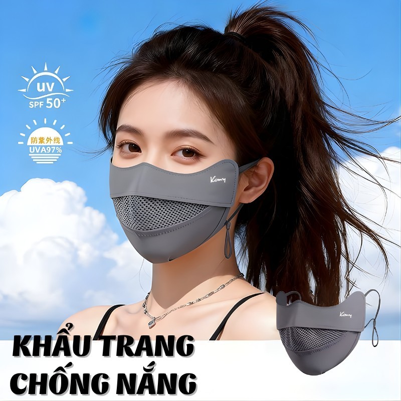Khẩu Trang 3D Lụa Băng Chống Nắng UV TORO Mặt Nạ Thoáng Khí Siêu Mát, Mỏng Nhẹ Mùa Hè