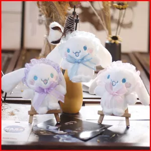 BH2 Sanrio Cinnamoroll Sang Trọng Búp Bê Chó Dễ Thương Móc Khóa Quà Tặng Cho Bé Gái Túi Mặt Dây Chuyền Đồ Chơi Nhồi Bông Cho Trẻ Em Móc Chìa Khóa HB2