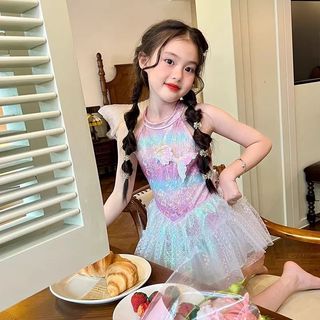 Đồ bơi nàng tiên cá cho bé gái - váy bơi 2 dây dễ thương phong cách công chúa nhanh khô đi biển