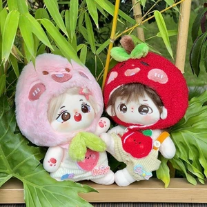 Trái Cây Chính Hãng 20cm Cotton Búp Bê Trái Cây Mũ Sinh Nhật Nữ Bé Trai Bé Cam Đào Quần Áo