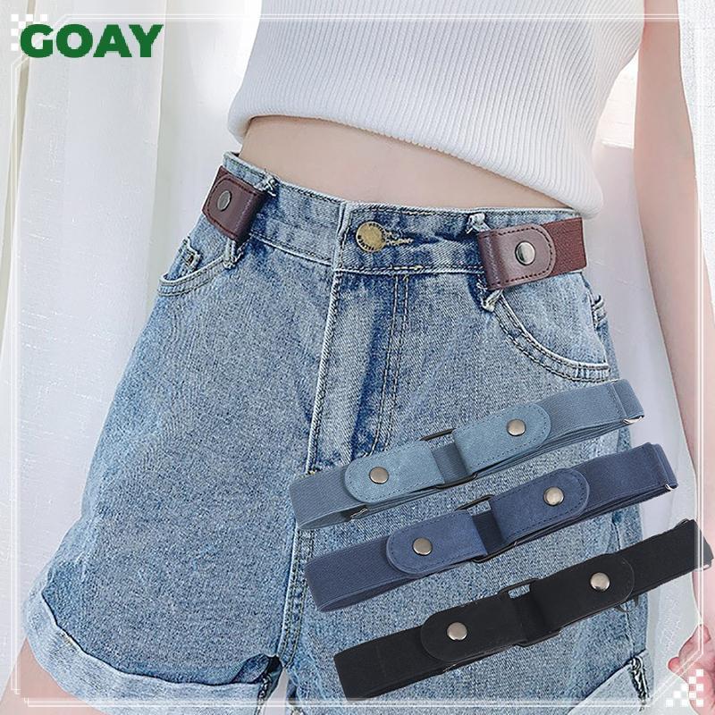 Thắt lưng GOAY không dây co giãn cho quần jeans, phù hợp nữ và nam
