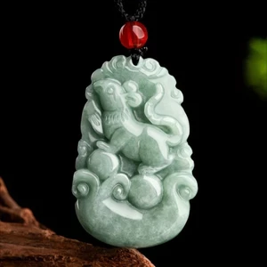 Mặt dây chuyền ngọc bích cung hoàng đạo, phong cách dân tộc, thời trang và tinh tế