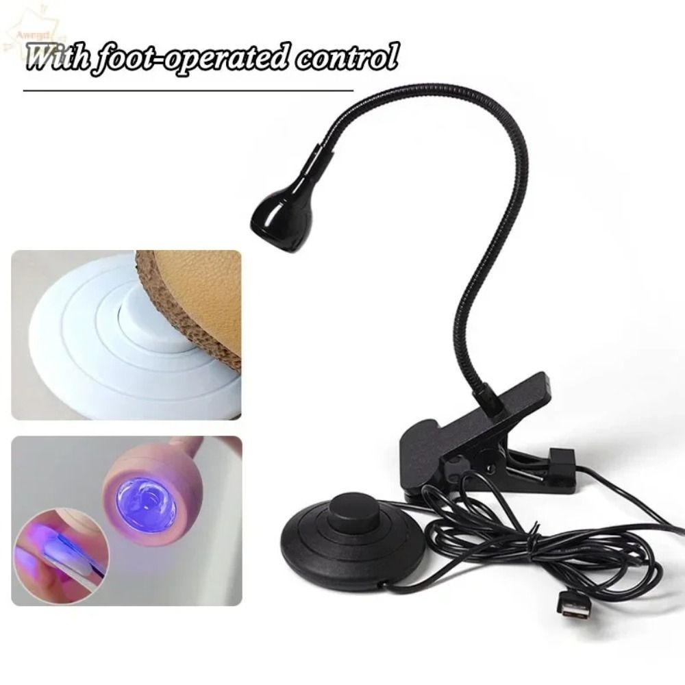 Máy sấy móng AWNGD, Đèn Led UV 5W/3W, công tắc bàn đạp chân, di động, chăm sóc móng
