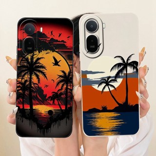 Dành Cho Xiaomi Redmi A7 Pro Vỏ Bảo Vệ Ống Kính RedmiA7 Pro 4G Thời Trang Dusk Đi Biển Tranh Silicon Mềm Vỏ Điện Thoại