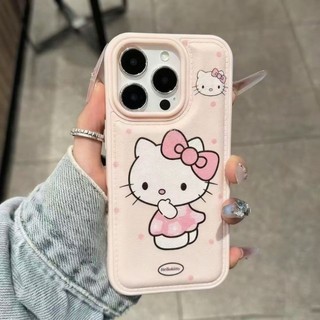Phim Hoạt Hình KT Mèo Thỏ Trường Hợp Điện Thoại Cho iPhone 17 16 15 14 13 12 11 Pro Max X XR XS Max 7 8 Plus SE2020