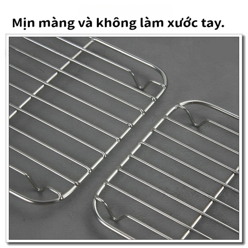 Vỉ nướng cho nồi chiên không dầu, chất liệu 304, dùng được cho lò nướng và nồi chiên không dầu, không gỉ