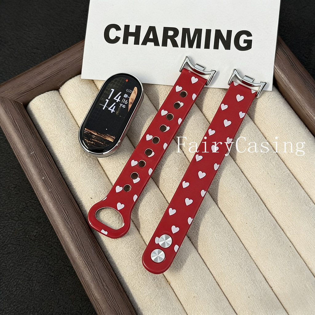 Vòng Da Thời Trang Cho Xiaomi Band 9 10 nfc Dây Đeo Cho Mi Band 8 Vòng Tay Cho Xiaomi Band 10Pro Dây Đeo Tay Phụ Kiện