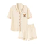 Shop 100% Cotton Bộ Đồ Ngủ Nữ Tay Ngắn Bộ Đồ Hai Mảnh 2026 Mỏng Phong Cách Gấu Homewear Mùa Hè