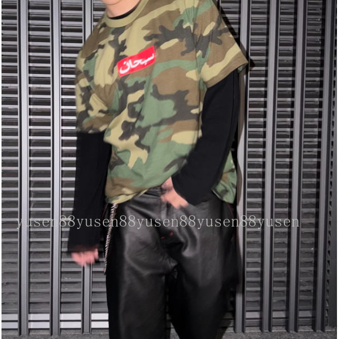Chất Lượng Cao Phong Cách Mới Cotton Unisex Tiếng Ả Rập In Hình Áo Thun Ngụy Trang Tay Ngắn