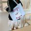Mới Dễ Thương Thêu Nách Túi Thường Ngày Phù Hợp Với Chó Con Dễ Thương Cotton Túi Dung Tích Lớn Túi Tote Túi Đeo Vai Nữ