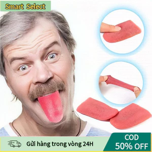 【COD】Lưỡi giả silicone mềm tự nhiên, tạo hiệu ứng hài hước, troll bạn bè trong các bữa tiệc sinh nhật và dã ngoại.