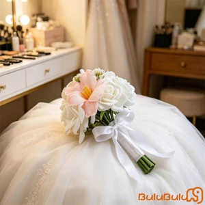 Bó Hoa Cưới Cho Phù Dâu Hoa Tulip Nhân Tạo Cầm Tay Đẹp Để Trang Trí Tiệc Lễ Đặc Biệt