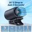 Quạt kẹp eo YUJUNI, Màn hình LED dài tuổi thọ pin Quạt im lặng Mini, Cài đặt tốc độ gió nhẹ 199 Cài đặt tốc độ gió Sạc USB trên quạt cho ngoài trời & văn phòng