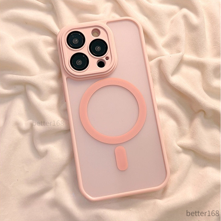 Ốp Điện Thoại Túi Khí Chống Rơi Màu Đen Nhám Hít Nam Châm Cho iPhone 17/16/15/14/13/12 pro MAX iPhone 13 pro iPhone 11