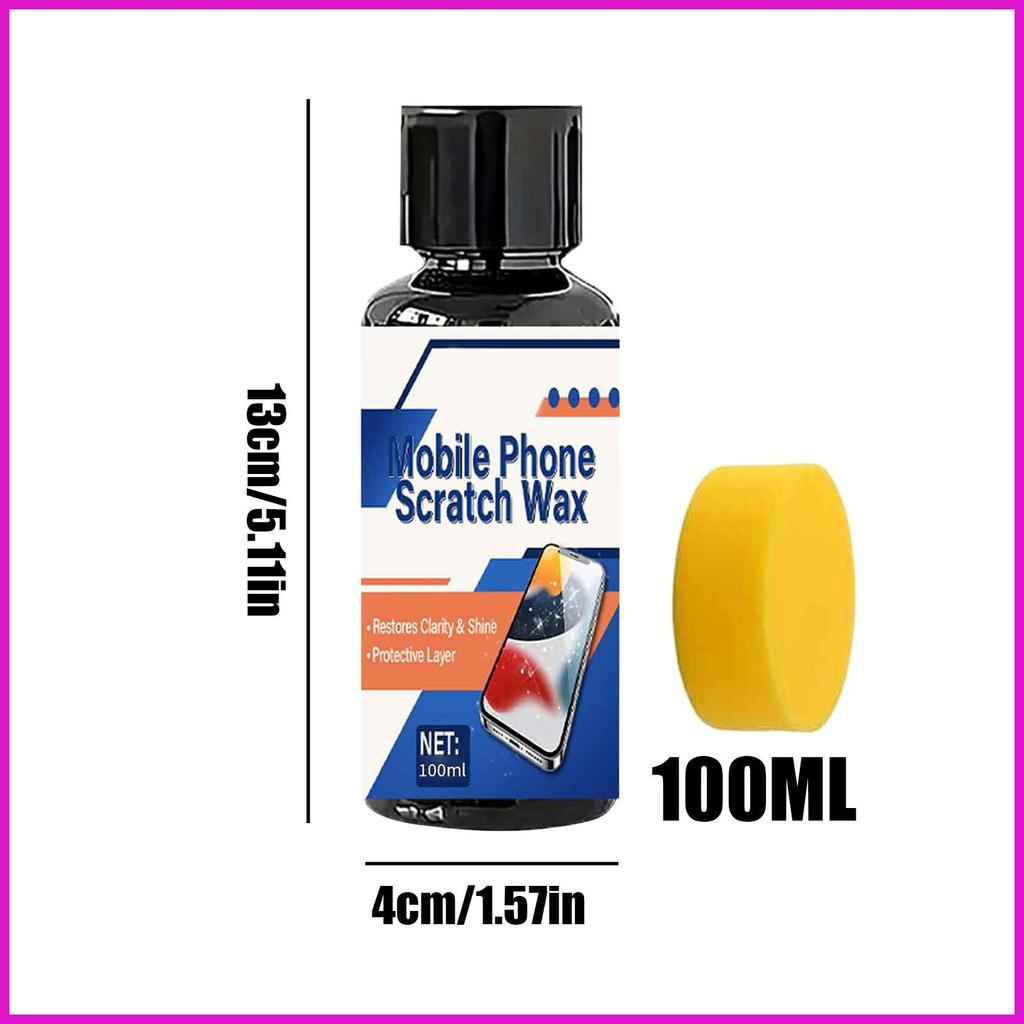 Kem tẩy vết xước màn hình điện thoại Nhẹ nhàng Sửa chữa nhanh Đánh bóng 40ml / 100ml với Bộ kem sửa chữa vết xước màn hình xốp cho lyuvn