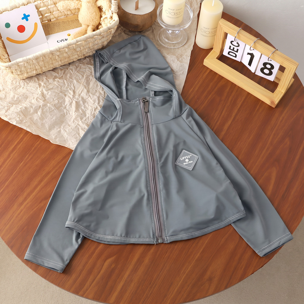 Áo Chống Nắng Trẻ Em Áo Choàng Chống Nắng Soleil UPF50+ Có Mũ Siêu Nhẹ Thoáng Mát Unisex 2-12 Tuổi - NUGGAP
