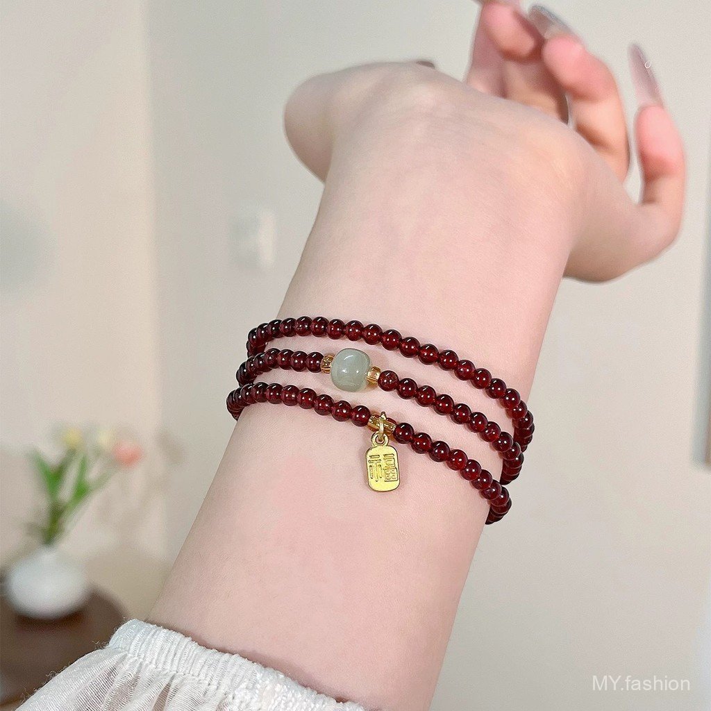 Lụa hạt vòng tay nữ, thiết kế thời trang mang lại may mắn, vòng tay tinh tế