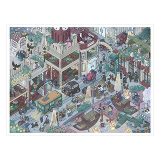 ENWEI 5 Cái [Harbor Old Dream] Nhãn dán phong cảnh chống nước Jumbo 3D Thuyền nhỏ và thám tử Bộ cho tạp chí DIY