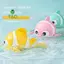 Đồ chơi tắm trẻ em hình chú hề dễ thương Đồ chơi tắm cho trẻ mới biết đi Dây chuyền bơi Đồ chơi tắm cho bé Động vật dễ thương Làm dịu đồ chơi nước Quà tặng trẻ em [mới]