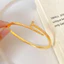 Vòng tay móng tay mạ vàng 18K dành cho nữ - Full Crystal được trang trí - Vòng đeo tay mở có thể điều chỉnh - Luxury 20g Comfort
