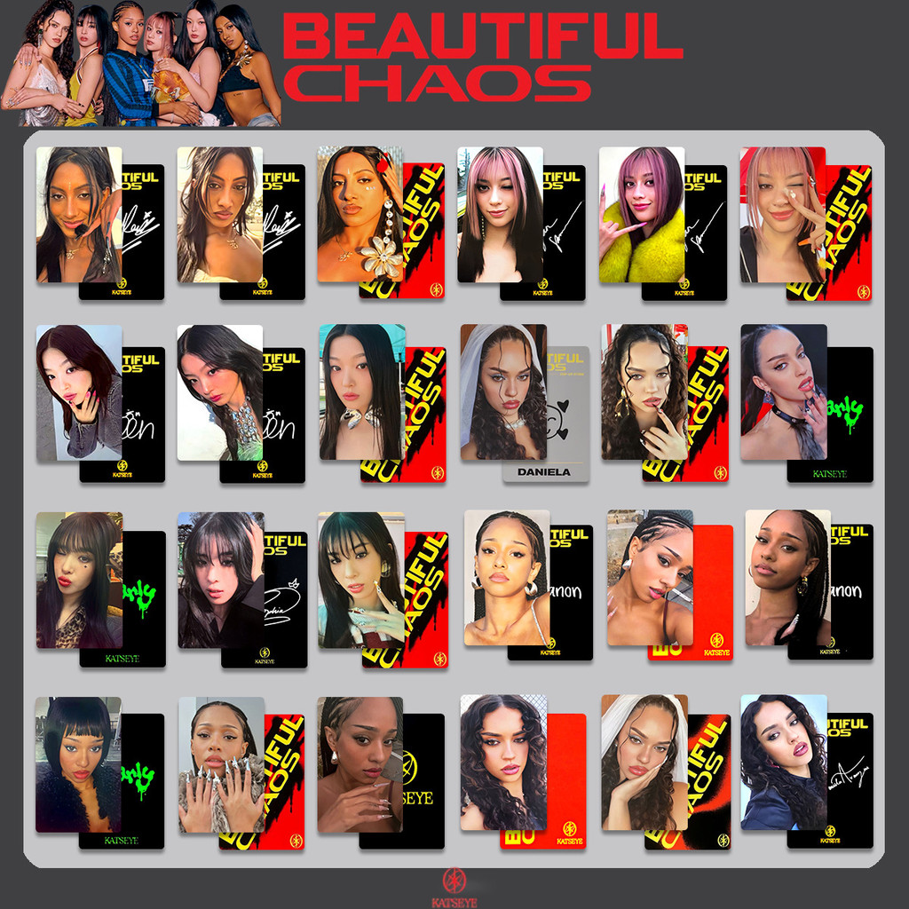 KATSEYE Nữ Mắt Hàng Hóa Photocard Thẻ Ngẫu Nhiên ĐẸP CHAOS Photocard Đặc Biệt TOUCH Photocard 2025.12.17