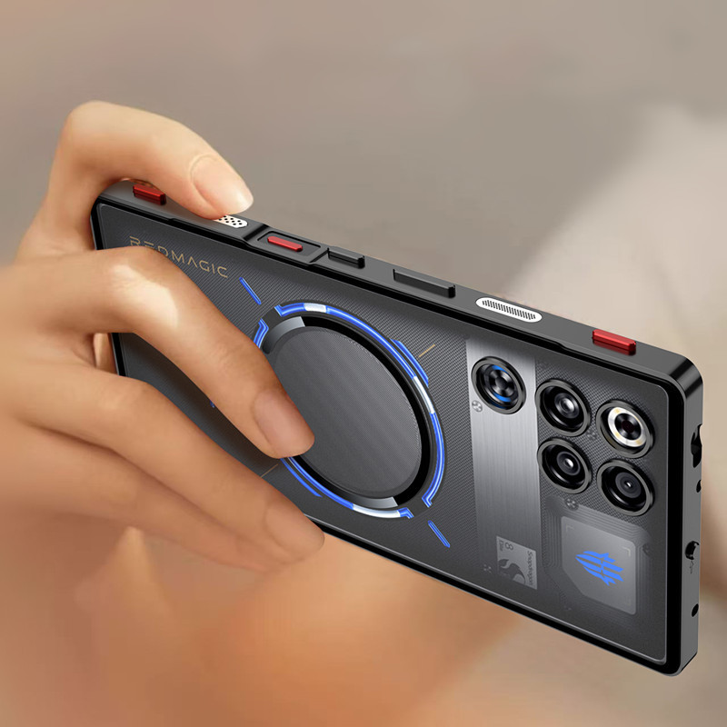 Ốp điện thoại Kim Loại Cho RedMagic 11 Pro + RedMagic11Pro 11 Air Chống Rơi Khung Hợp Kim Vòng Trong Suốt PC Mặt Sau
