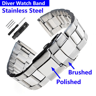 20 / 22mm Diver Thép Không Gỉ Dây Đeo Đồng Hồ Cho SEIKO 5 SKX007 SNX Dây Đeo Đồng Hồ Thay Thế Cho Nam Nữ Lặn Thể Thao Đồng Hồ Vòng Tay Kim Loại Sắt