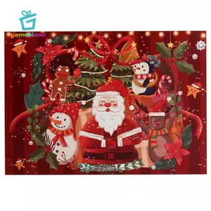Gamchiano 1000 Miếng Ghép Hình Giáng Sinh Vui Vẻ Giáng Sinh Giáng Sinh Ông Già Noel Trẻ Em Sớm