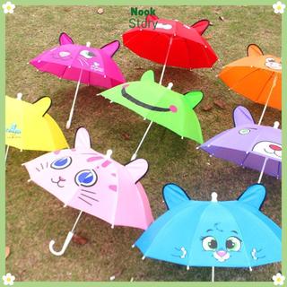Bộ đồ chơi mưa NOOKSTORY cho bé, ô trẻ em với thiết kế tay cầm hình tai lớn và họa tiết động vật sáng tạo, phù hợp cho ngày mưa