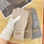 Găng tay đi xe đạp nam nhung acrylic mềm, phong cách Harajuku, tiện lợi cho màn hình cảm ứng mùa đông