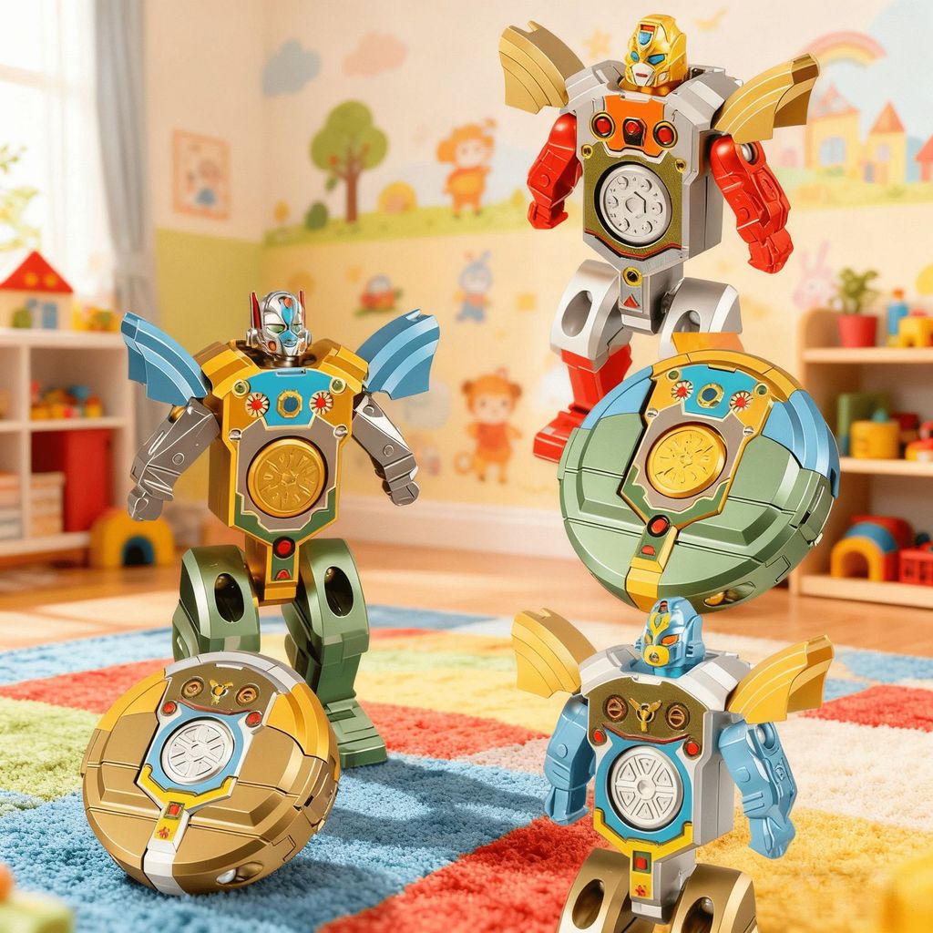 Biến Đổi Robot Fidget Spinner Đồ Chơi Trẻ Em Xoay Robot Giải Nén Ngón Tay Spinner Đồ Chơi Nhỏ Zhuanzhuanle UGKP