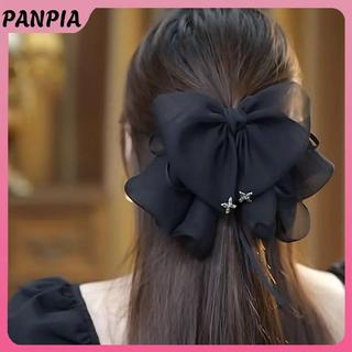 Nơ Tóc Kim Cương Giả Đen Ba Lớp PNPIA - Thiết Kế Thanh Lịch và Ngọt Ngào