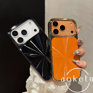Họa tiết CD Laser thích hợp cho vỏ điện thoại Apple 17promax màu cam iPhone 16 pro mạ mới bao gồm tất cả chống rơi 15 / 14 / 13 / 12 / 11 Vỏ tản nhiệt siêu mỏng