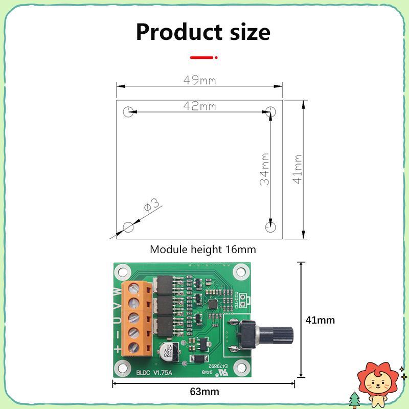 [Jielus] Bảng điều khiển động cơ không chổi than chất lượng cao 6V12V24 Volt CD Drive Fan Motor Governor DIY Phụ kiện