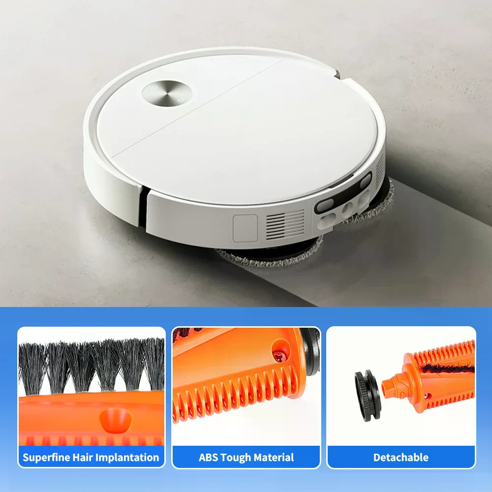 Bàn chải lăn tỉa cho Xiaomi 5 PRO OV21CN M40S Đính kèm sàn cứng Bàn chải chính chống rối