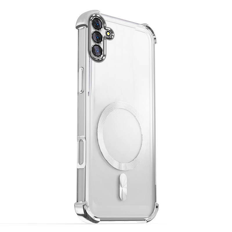 Ốp Điện Thoại 4G Cho Samsung Galaxy A06 A16 A26 A36 A56 A05 A05S A15 A25 A35 A55 5G, Chống Rơi Bốn Góc, Độ Trong Suốt Cao, Hút Từ Tính, Vỏ, Vỏ Tản Nhiệt