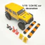 4 Phụ kiện khóa học bánh xích RC - Tỷ lệ 1 / 18 1 / 24 & Dấu hiệu giao thông cho TRX4M Axial SCX24 FCX24