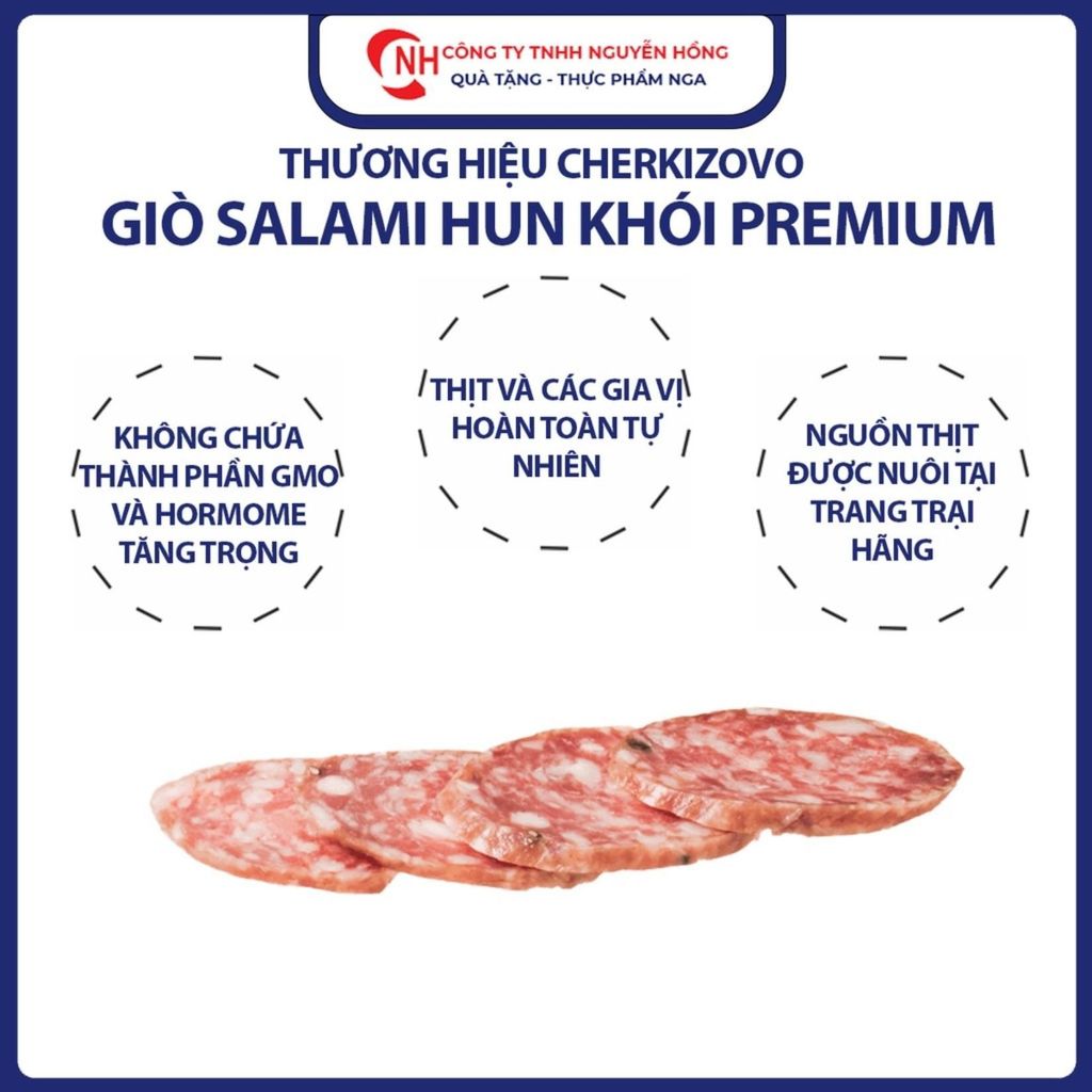 Salami xúc xích Nga Zobo Premium  300gr hun khói