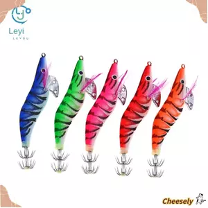 CHERY 5 CÁI mồi bạch tuộc, 12g móc mực chìm chì, 2023 19,9g jigs 14.5g mồi sống động như thật