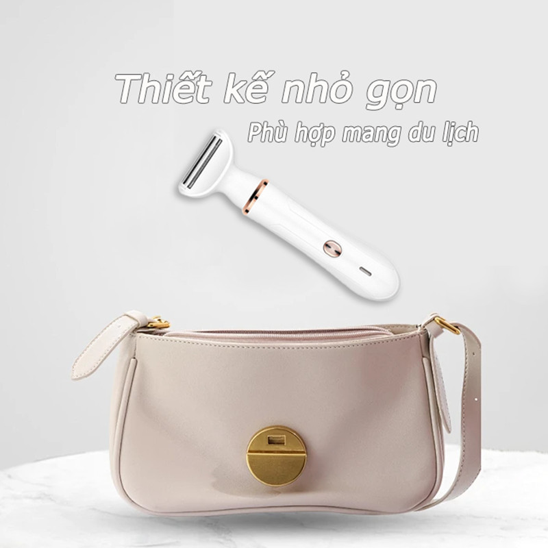Máy triệt lông toàn thân 4 trong 1, triệt lông không đau, sạc qua USB, thời lượng pin siêu bền, an toàn và dưỡng da.