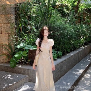[Khuyến mãi 10%] Váy dài Plus Size phong cách mới cho nữ mùa hè, thiết kế thanh lịch từ chất liệu Jacquard