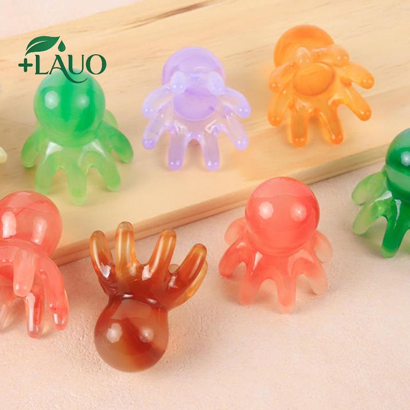 Springevenstar Nhựa Bạch Tuộc Hình Đầu Kinh Tuyến Bấm huyệt Massageb Răng Rộng Da Đầu Ba Ne Và Ba Hướng Dẫn Sử Dụng Dụng Dụng Cụ Massage Sâu Springevenstar