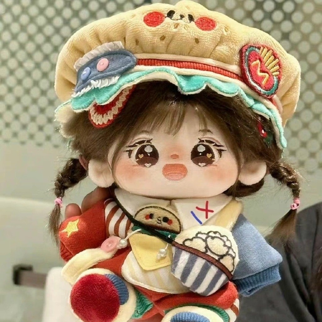 Cửa hàng thức ăn nhanh làm bánh 20cm Búp bê bông Burger Quần áo trẻ em 40cm Búp bê bông Burger Quần áo trẻ em