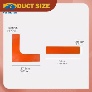 Perfeclan TPR Court Line Marker Set Kích thước hỗn hợp Bút đánh dấu màu cam cho Pickleball Tennis Cầu lông Bóng rổ Thực hành