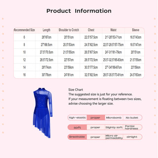 Yhong Trẻ Em Bé Gái Bất Đối Xứng Lời Khiêu Vũ Trang Phục Mock Cổ Cutout Sheer Lưới Chắp Vá Sáng Bóng Kim Cương Giả Bên Chia Đầm Khiêu Vũ