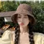 Mũ ngư dân MERIGGIARE, Mũ chống nắng dệt kim có thể gập lại, Mũ chống nắng vành rộng thoáng khí thời trang Mùa hè