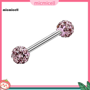MIC - Nhẫn lưỡi và bông tai giả kim cương cho phụ nữ